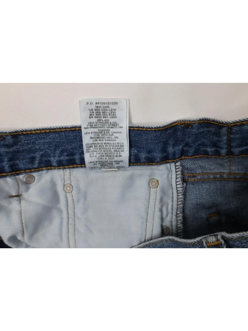Vintage Y2K Levis 505 Mens 34x30 Faded Regular Straight Leg Denim Jeans Blue